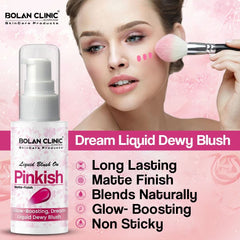 Pinkish Liquid Blush On – Long Lasting, Glow – Boosting, Dream Liquid Dewy Blush with Matte Finish