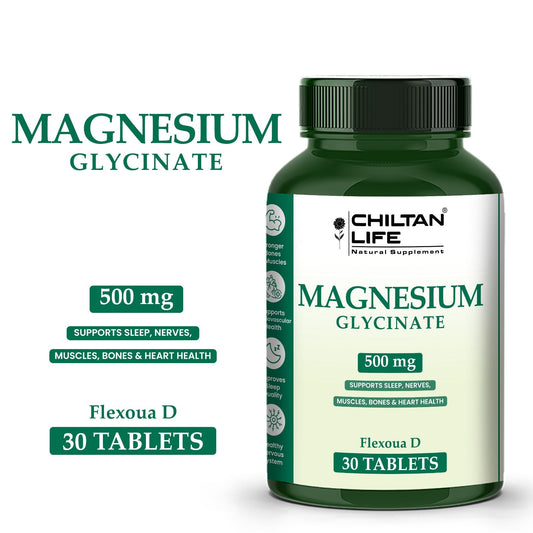 Magnesium Glycinate - 30 Tablets - (500mg)