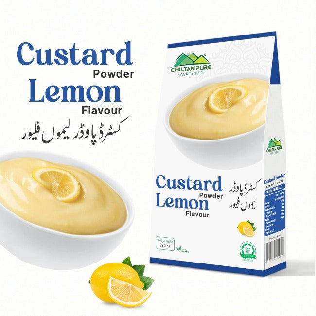 Custard Powder Lemon / کسٹرڈ پاؤڈر لیموں / Weight 285gm±