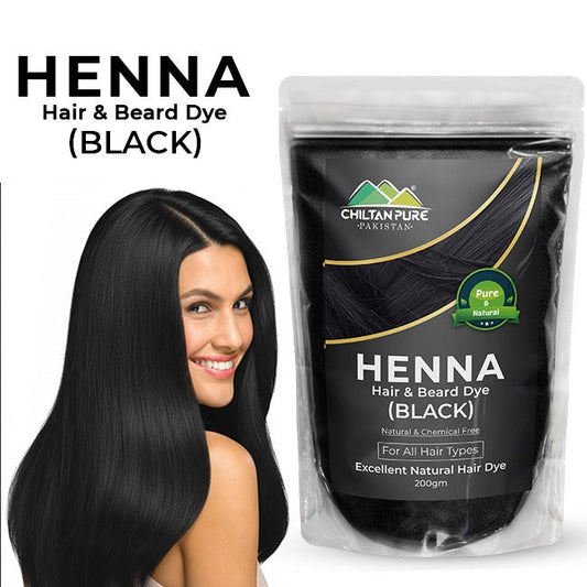 Henna Hair & Beard Dye ( Black) / Gross Weight 200gm±