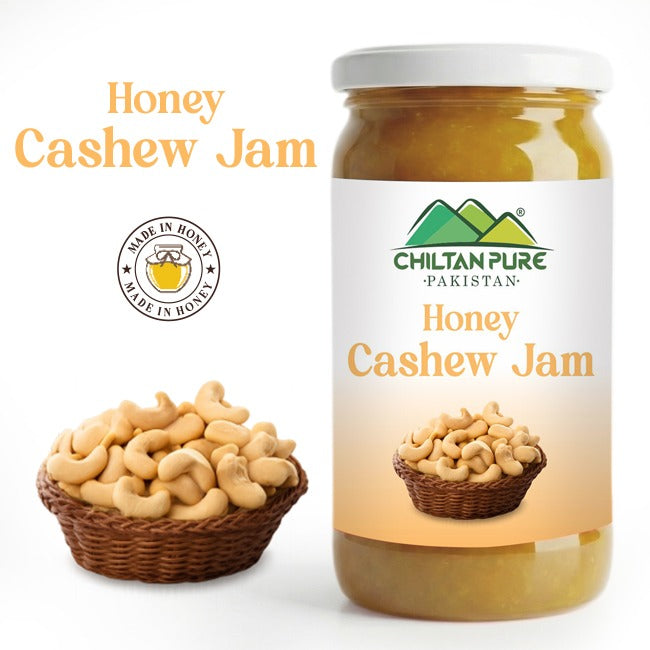 Cashew Jam (Made in Honey) / کاجو جام / Glass packaging / 630gm