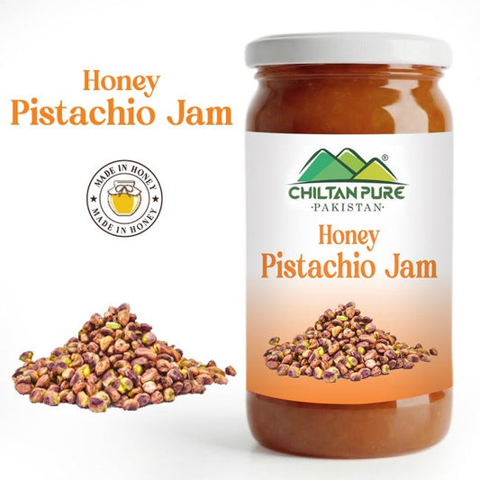 Pistachio Jam (Made in Honey) / پستہ جام / Glass packaging / 630gm