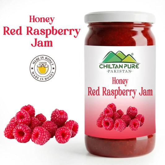 Red Raspberry Jam (Made in Honey) / ریڈ راسبیری جام / Glass packaging / 630gm