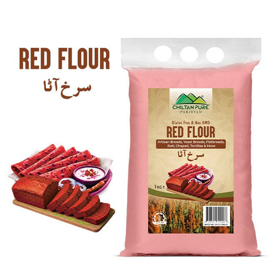 Red Flour / سرخ آٹا / Surkh Aata / Gross Weight 1KG