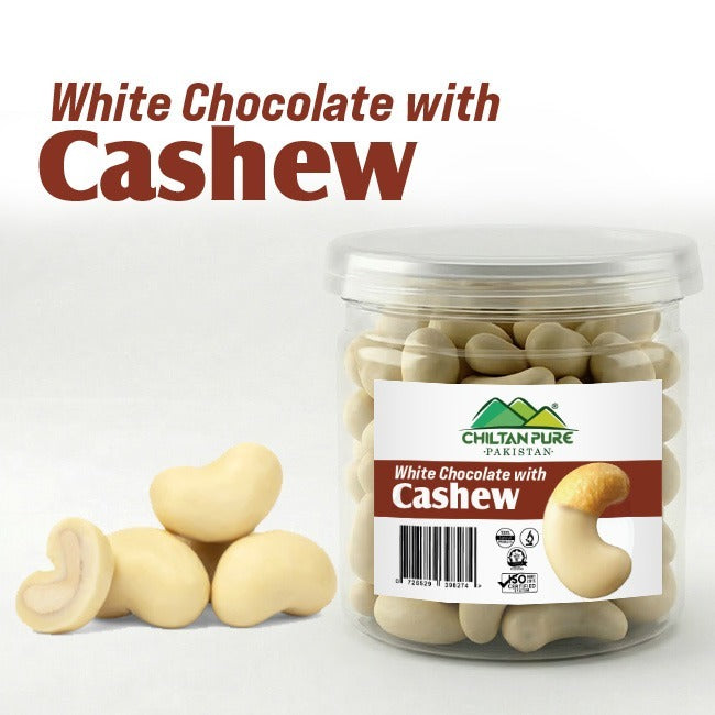 White Chocolate with Cashew / سفید چاکلیٹ کاجو کے ساتھ / Safed Chocolate Kaju Ke Sath