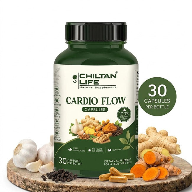 Cardio Flow 100% Natural Cardio Flowy Tablets 30 Per Bottle 500mg