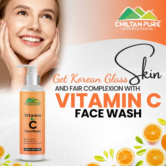 Vitamin C Face Wash – Reduces Dullness, Boosts Collagen, Brightens & Restores Skin