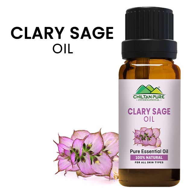 Clary Sage Essential Oil – Relieves Insomnia, Lowers Blood Pressure, Reduces Convulsions & Balances Hormones 20ml