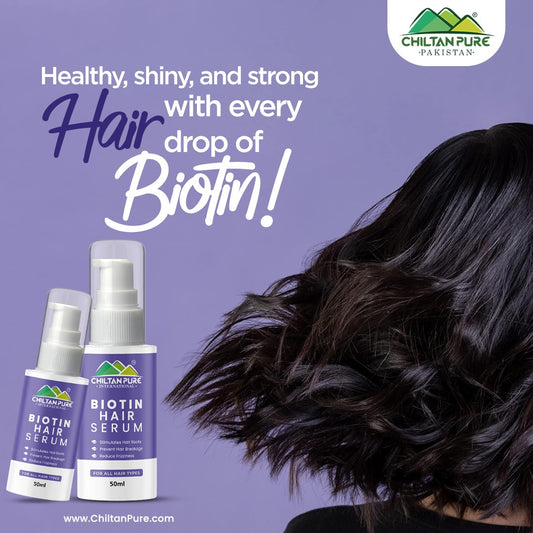 Biotin Hair Serum – Wonderful biotin hair strengthening serum Promote hair – treat damaged, dry, frizzy & brittle hair, dry scalps, and dandruff 100% result,, Doctor's 👨‍⚕️ Recommended