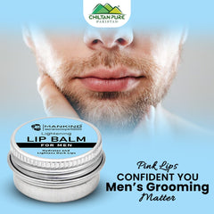 Lightening Lip Balm (for Men) – Restores your Natural Lip Color, Ideal for Smokers, Hydrates, Softens & Lightens Dark Lips 20ml