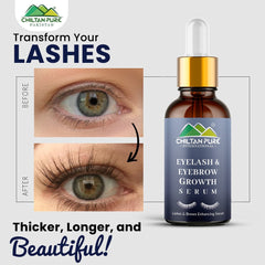 Eye Lashes Growth Serum – Grow naturally, boosts eye lashes growth, provides longer, thicker and healthier look, strengthen from to tip – 100% natural organic