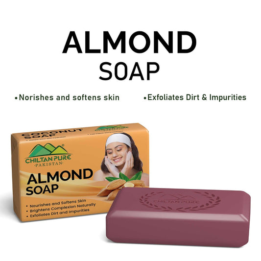 Almond Soap – Natural Skin Nourishing & Moisturizing Bar for Soft, Healthy Glow