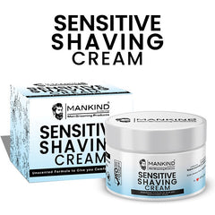 Sensitive Shaving Cream - Provides Smooth Razor Glide, Soften Facial Hair & Reduce Irritation Post Shaving.