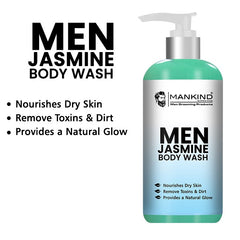 Men Jasmine Body Wash – Nourishes Dry Skin, Remove Dirt & Toxins, Enhances Body’s Natural Glow & Provides a Deep, Effective Clean 250ml