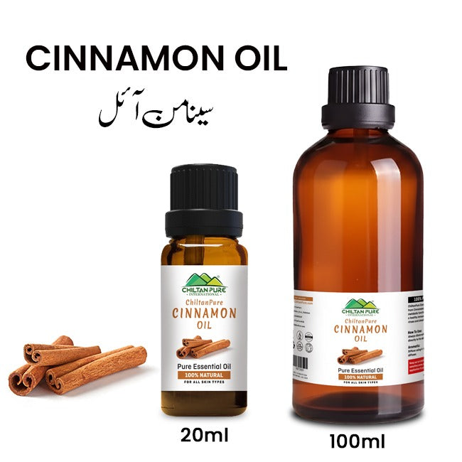 Cinnamon Essential Oil – Acts as Breathe Freshener, Immunity Booster, Reduces Sugar Cravings & Eases Chest Congestion 20ml