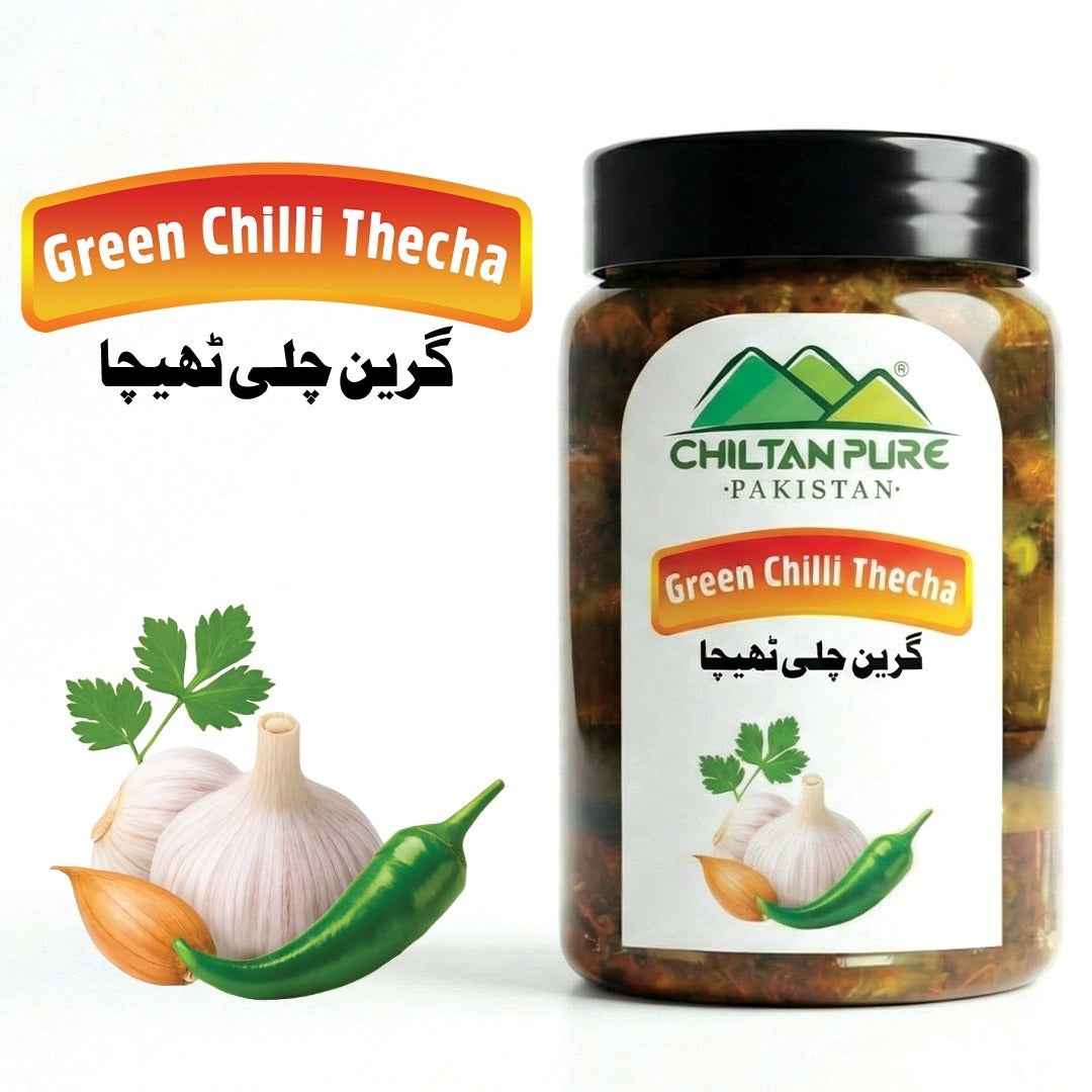 Green Chilli Thecha / گرین چلی ٹھیچا / Gross Weight 400gm± Approx