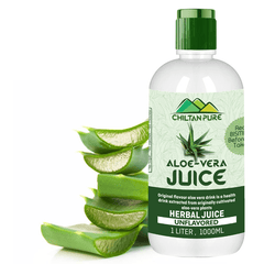 Aloe Vera Juice [Non-Flavored] – Natural Hydrator, Better Liver Function & Nutritious Booster [ایلو ویرا] 1000 ML - ChiltanPure