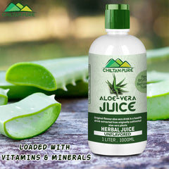 Aloe Vera Juice [Non-Flavored] – Natural Hydrator, Better Liver Function & Nutritious Booster [ایلو ویرا] 1000 ML - ChiltanPure