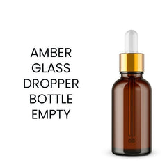 Amber Glass Dropper Bottle Empty / امبر شیشے کی ڈراپر بوتل (خالی) - ChiltanPure