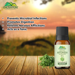 Artemisia Essential oil – Wormwood Essential Oil – Acts as an Emmenagogue, Relieves Nervous Afflictions & Prevents Microbial Infections 20ml - ChiltanPure