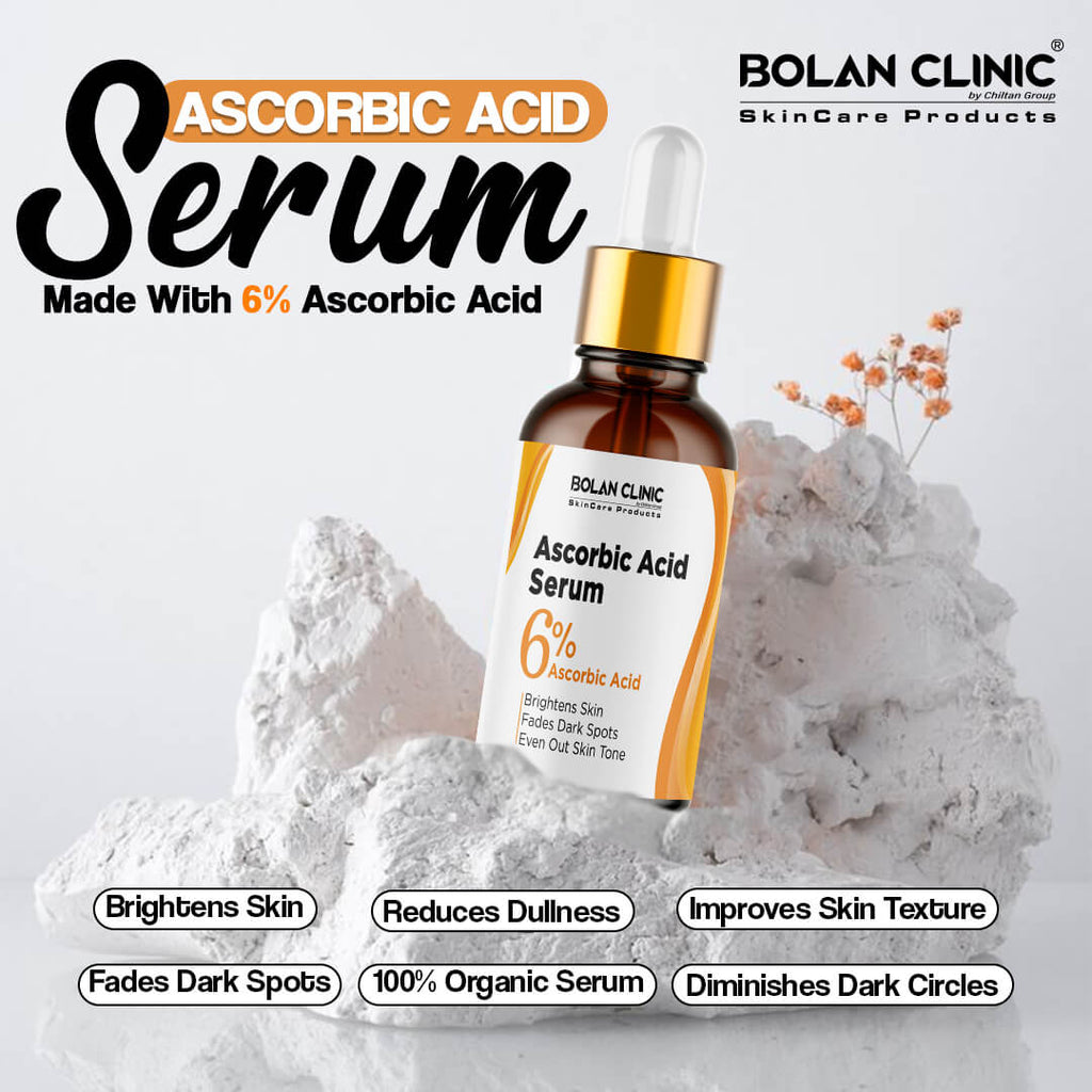 Ascorbic Acid Serum - Made with 6% Ascorbic Acid, Brightens Skin, Fade ...