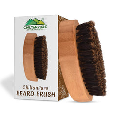 Beard Brush – Reduce Beard Curls, Deep Cleanse Beard, Adds Shine to Beard, Great for Grooming & Styling Beard!! - ChiltanPure