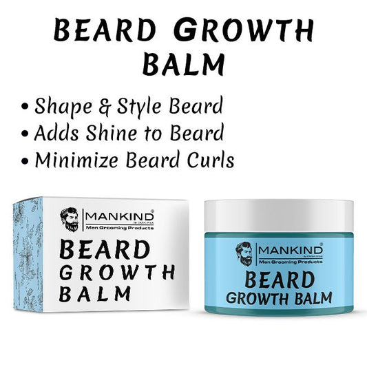 Beard Growth Balm – Adds Shine to Beard, Minimize Beard Curls, Style, Smoothes & Nourishes Beard 50ml - ChiltanPure