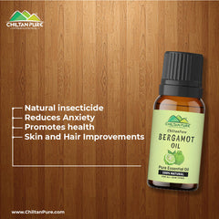 Bergamot Essential Oil – Natural Insecticide, Prevents Asthma, Eases Anxiety & Promotes Healthy Hair 20ml - ChiltanPure