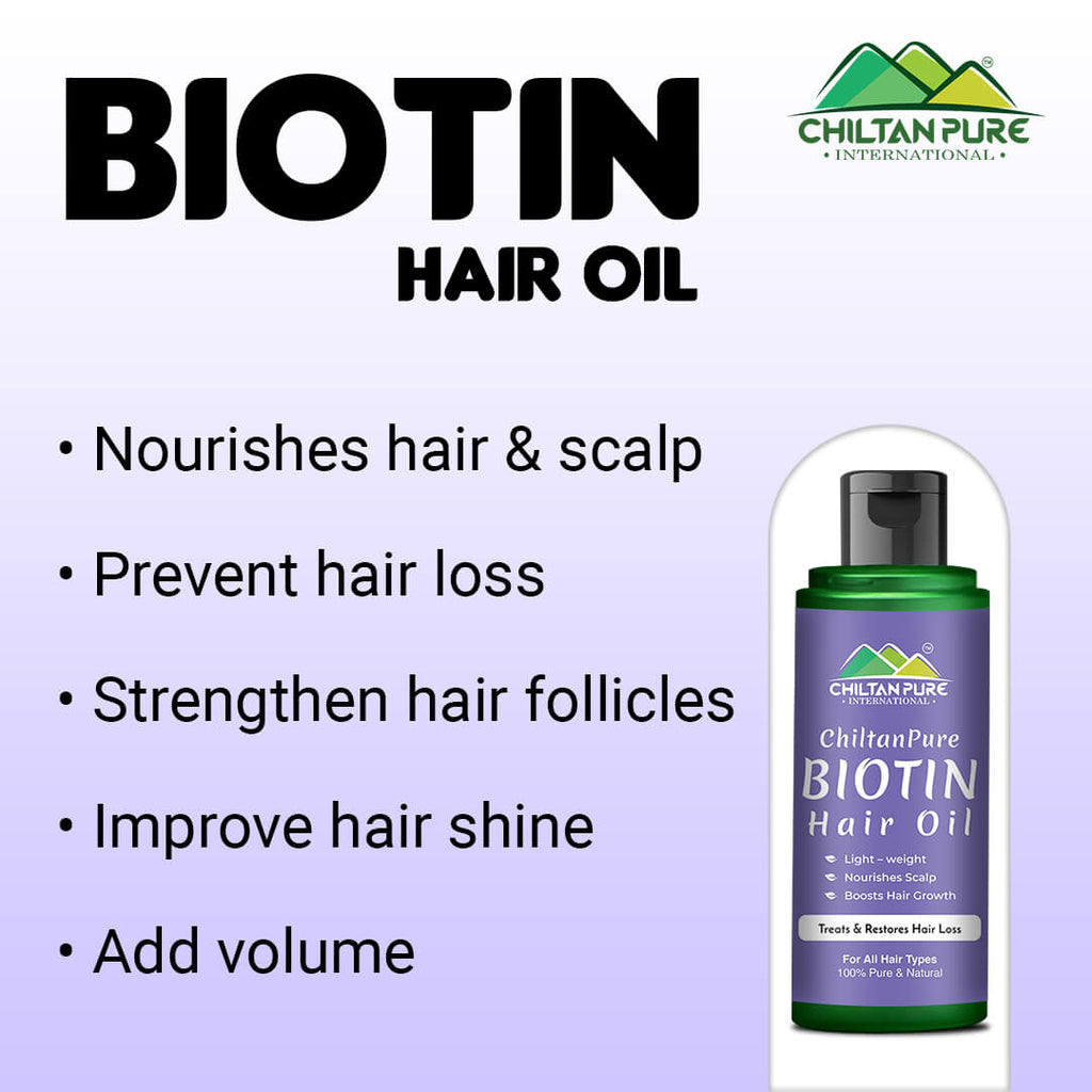 Image showcasing Biotin Oil Price in Pakistan - Buy Biotin Oil For Hair at ChiltanPure ...