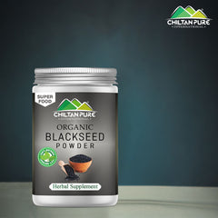 Black Seed Powder – Anti-Fungal Properties, Controls Hair Loss, Boost Immune System 200g - ChiltanPure