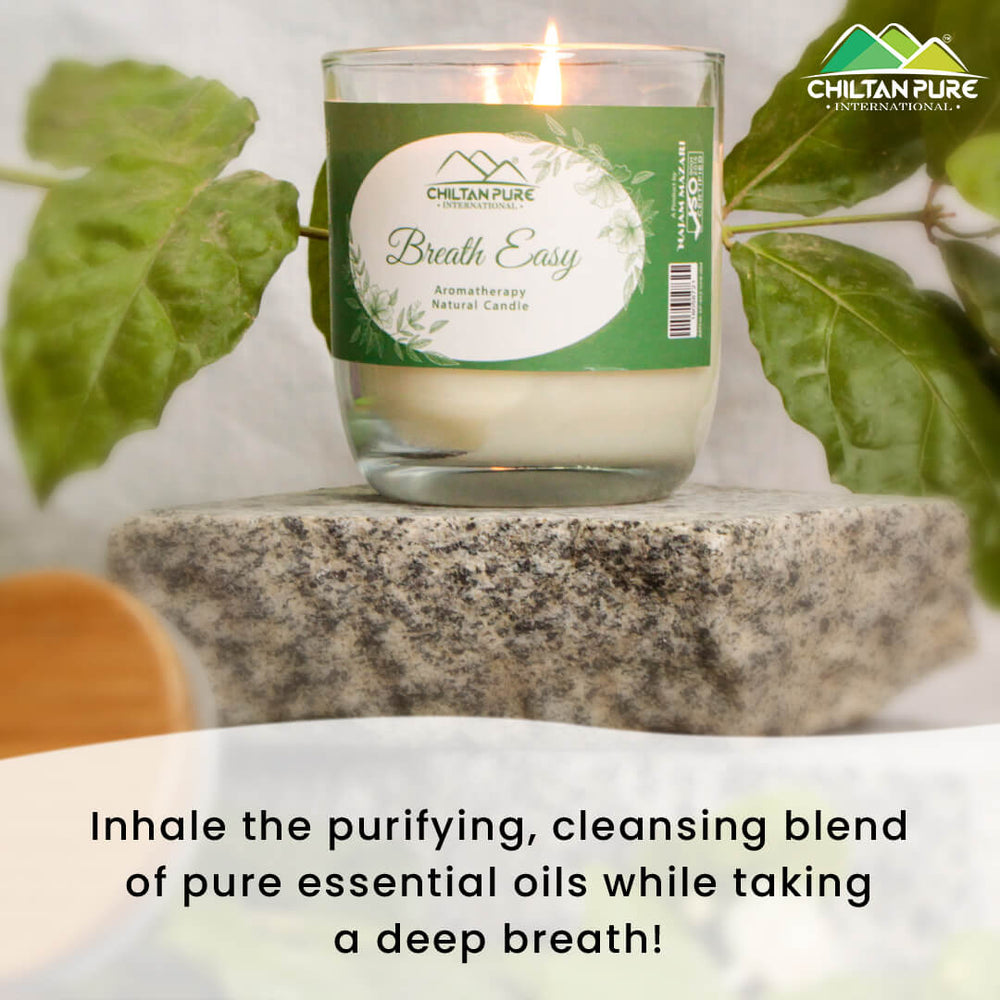 Breath Easy Aromatherapy Candle – Aroma that Awakens your Senses!! 500g - ChiltanPure