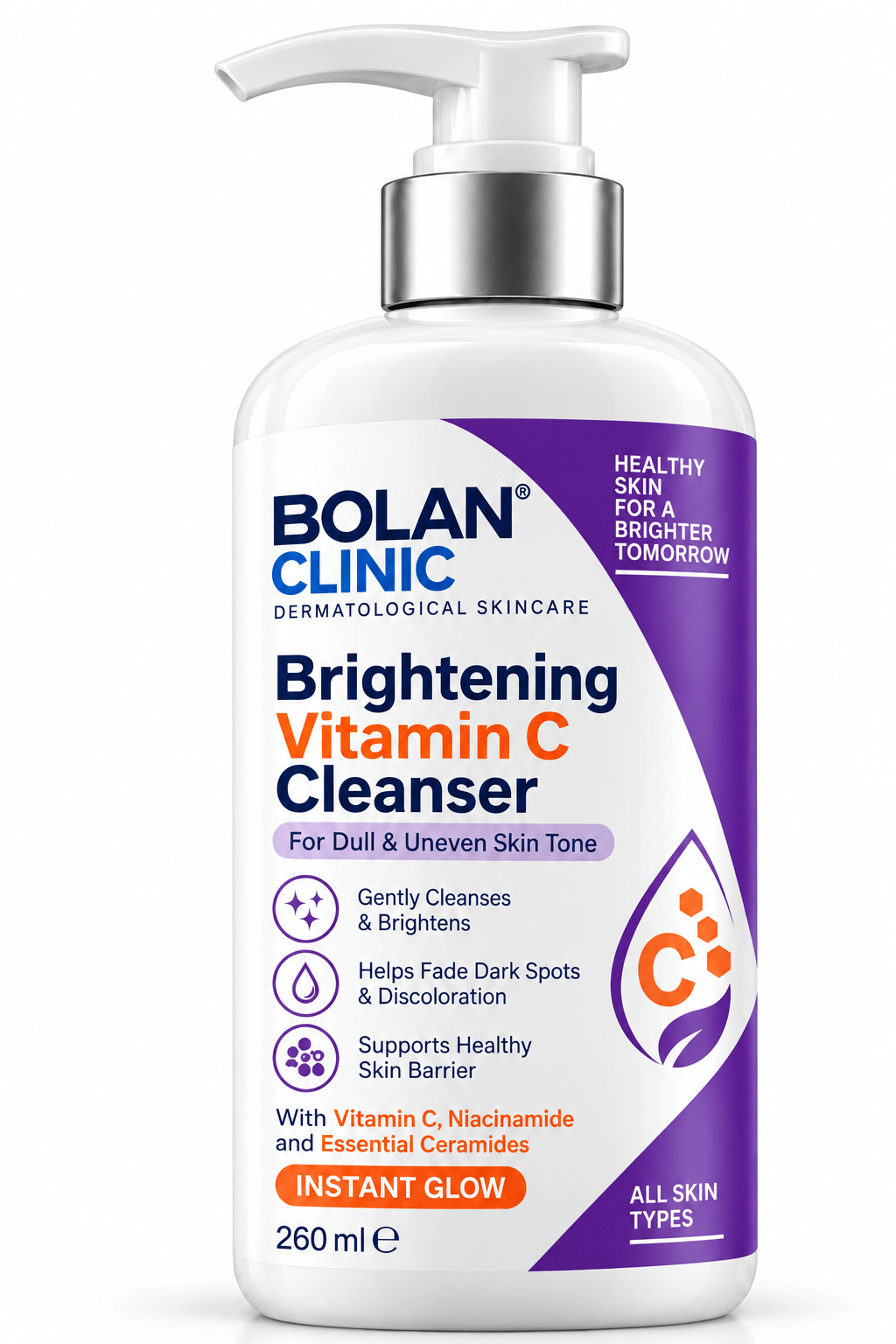 Brightening Vitamin C Cleanser 260ml – Pakistan Mein Price - ChiltanPure