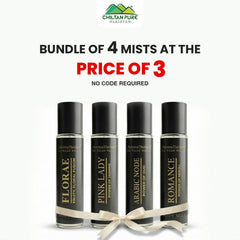 Bundle Of 4 Mists At The Price Of 3 / Pink Lady / Arabic Node / Romance / Florae - ChiltanPure