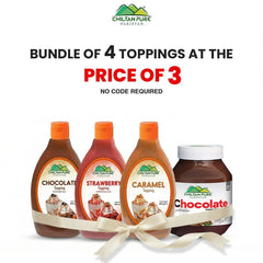 Bundles Of 4 Toppings At The Price Of 3 / Chocolate Topping / Strawberry Topping / Caramel Topping / Chocolate Spread - ChiltanPure