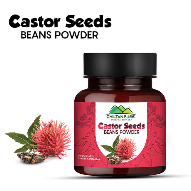 Castor seeds / Ricinus communis bean powder 100% pure organic - ChiltanPure