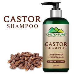 Castor Shampoo – Helps Moisturize & Regrow Strong Healthy Hair [ارنڈی] 250ml - ChiltanPure