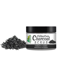 Charcoal Face & Body Scrub – Exfoliates Dead Flaky Skin, Removes Blackhead, Acne & Acne Scars, Minimizes Pores - Mamasjan