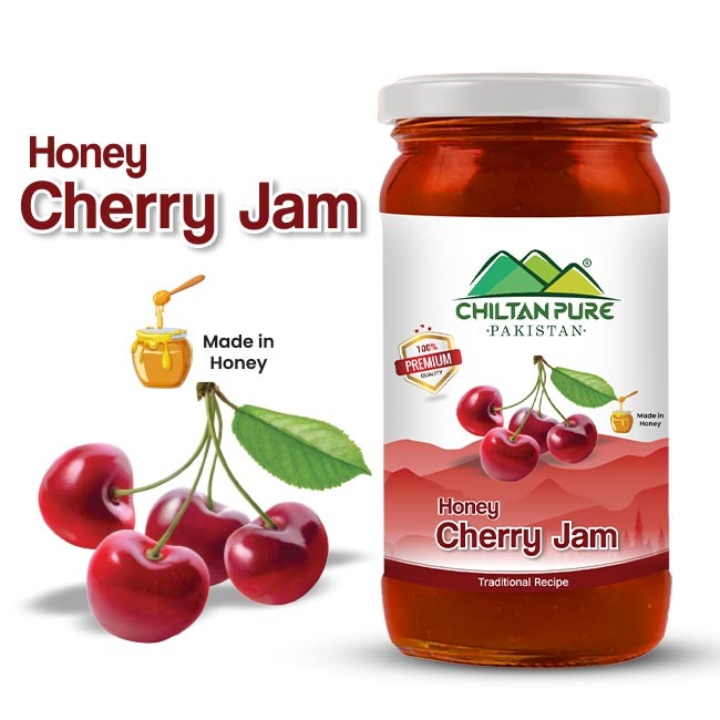 Cherry Jam (Made in Honey) / چیری جام / Sweetness in Every Spoon / 630gm