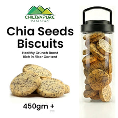 Chia Seed Biscuits / Chia Seed Cookies / Made With Organic Desi Butter, Bakery Biscuit