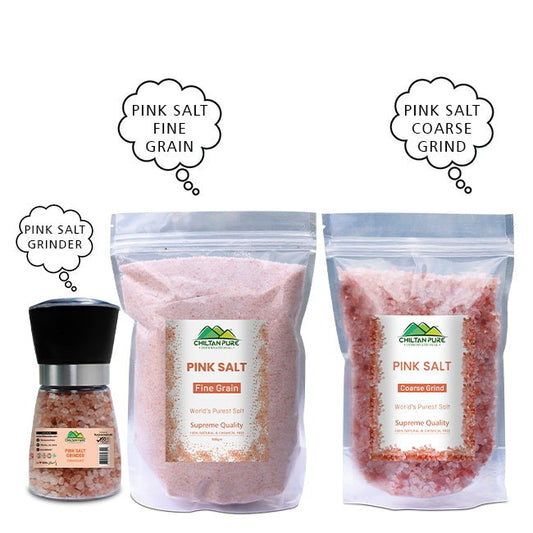 Chiltan Pink Salt [Set of 3] 100% Pure & Finest Quality - ChiltanPure