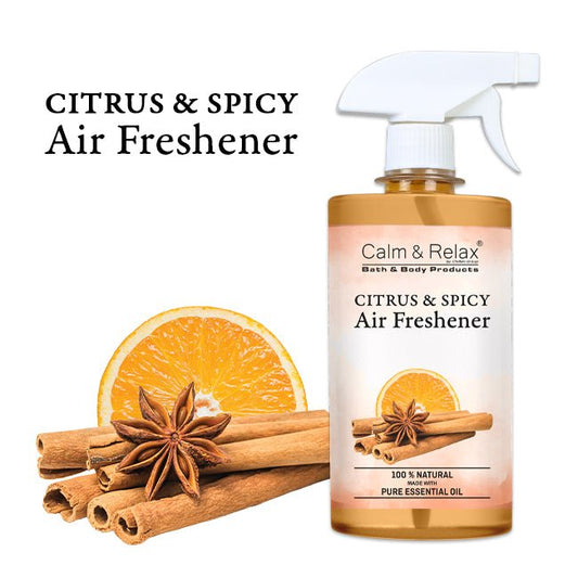 Citrus & Spicy Air Freshener - Zesty Fragrance, Eliminate Unpleasant Odours, Improves Focus & Productivity - ChiltanPure