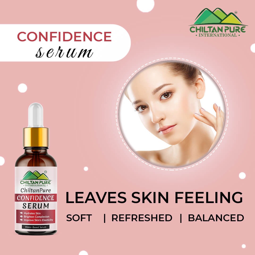 Confidence Serum – Hydrates Skin, Treats Acne, Improves Skin’s Elasticity, Minimizes Fine lines & Wrinkles!! - ChiltanPure