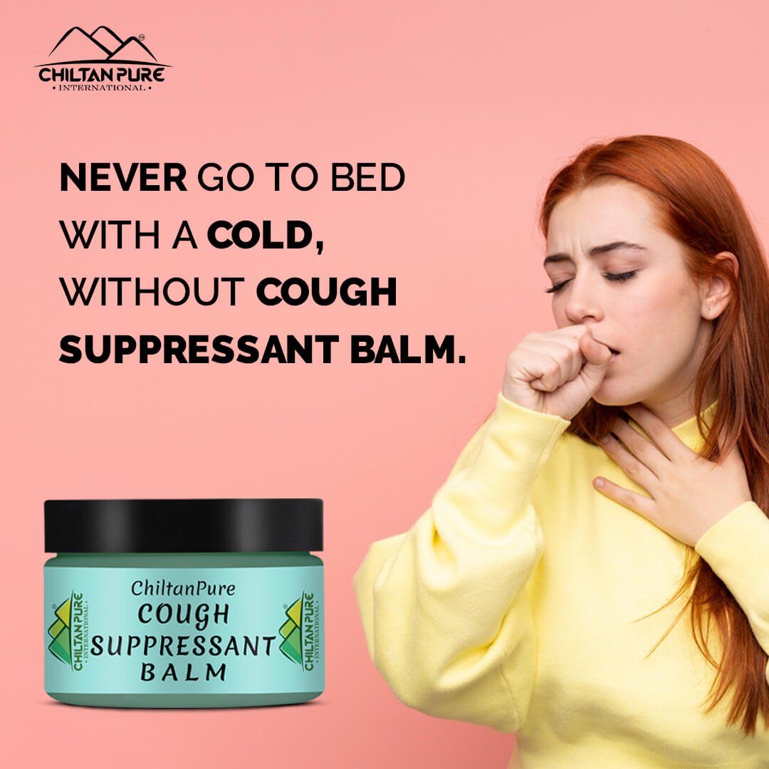 Cough Suppressant Balm – Chest Rub Balm, Relief from Cough, Cold, Nasal Decongestion, Topical Cough Suppressant 50ml - ChiltanPure