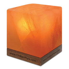 Cube Pink Salt Lamp [Large] – a necessity for the rest, Calming amber, boosts mood, creates relaxing environment -100% natural salt - ChiltanPure