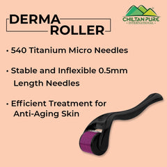 Derma Roller System – Ultra Sharp Needle Tips, Therapy for Skin Regeneration, Efficient Treatment for Anti-Aging Skin & Stretch Marks!! - ChiltanPure