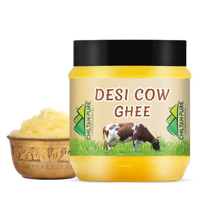 Desi Cow Ghee – Make your food delicious, boosts kids mental growth, helps in bone development, good for eye sight – rich source of vitamins, antioxidants & improve digestion – 100% pure organic - ChiltanPure