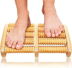 Foot Massage / Wooden Roller Massager Reflexology Foot Therapy - ChiltanPure