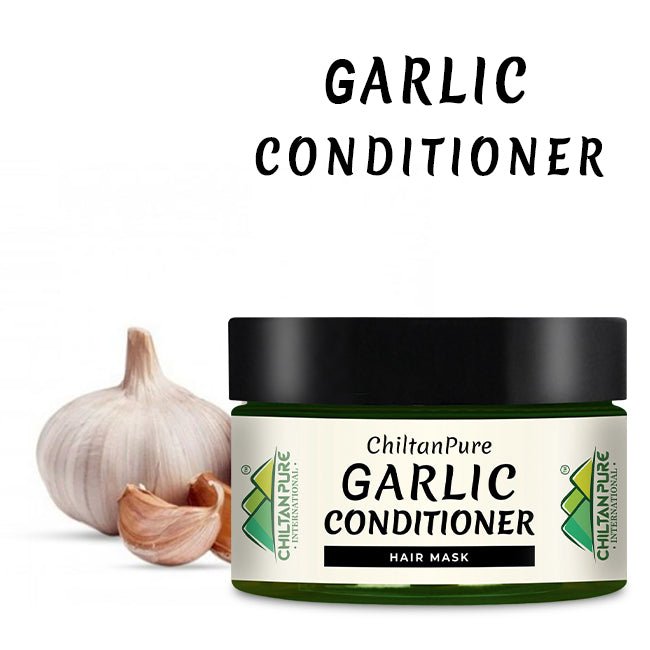 Garlic Conditioner Hair Mask – Promote Hair Growth, Balance PH Level of Hair, Makes Hair Healthy & Shiny 250 ml - ChiltanPure