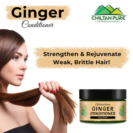 Ginger Conditioner Hair Mask – Nourishes Hair, Restores Hair Manageability, Makes Hair Soft & Shiny 250ml - ChiltanPure