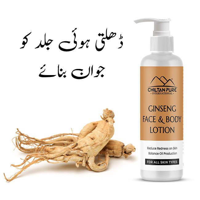 Ginseng Lotion – Brilliant Overall Complexion Booster, Helps Balance Oil Production, Helps Quell Redness & Puffiness – Regenerates Skin Cells 150ml - ChiltanPure